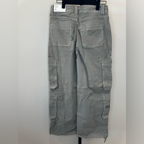 American Eagle High Rise Wide Leg Jogger Cargos Pants Size 000S - Picture 2 of 10